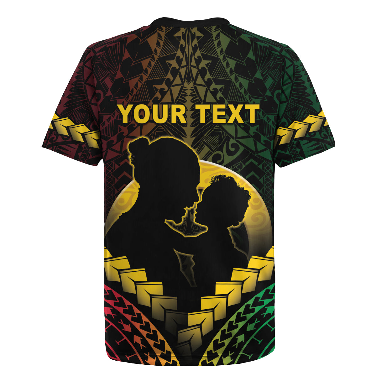 Personalised Vanuatu Happy Father's Day Rugby Jersey Mi Lavem Yu Papa Polynesian Tribal LT05 - Polynesian Pride