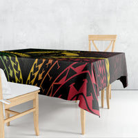 Vanuatu Happy Father's Day Tablecloth Mi Lavem Yu Papa Polynesian Tribal LT05 - Polynesian Pride