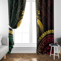 Vanuatu Happy Father's Day Window Curtain Mi Lavem Yu Papa Polynesian Tribal LT05 - Polynesian Pride