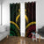 Vanuatu Happy Father's Day Window Curtain Mi Lavem Yu Papa Polynesian Tribal