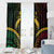 Vanuatu Happy Father's Day Window Curtain Mi Lavem Yu Papa Polynesian Tribal