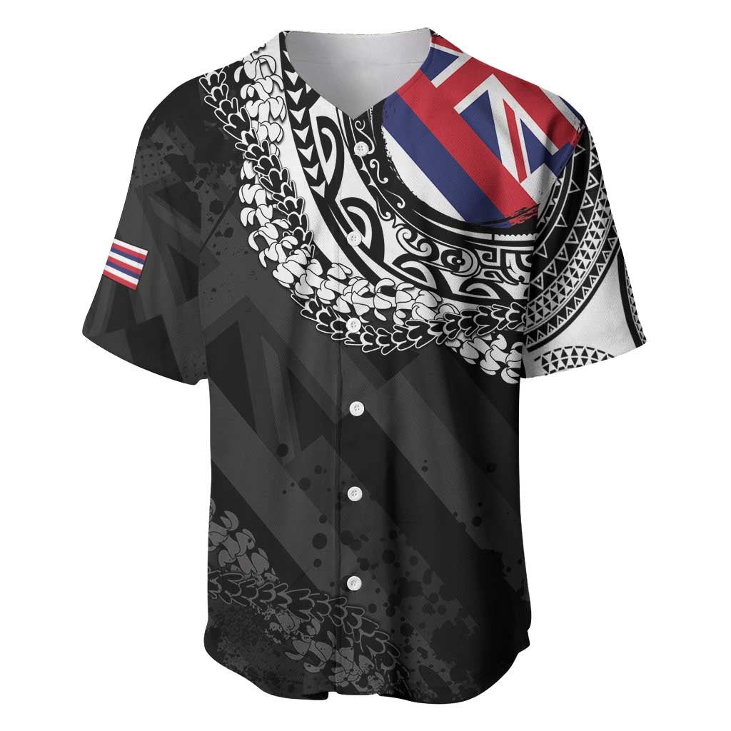 Hawaii Flag Day Baseball Jersey Hawaiian Maile Lei
