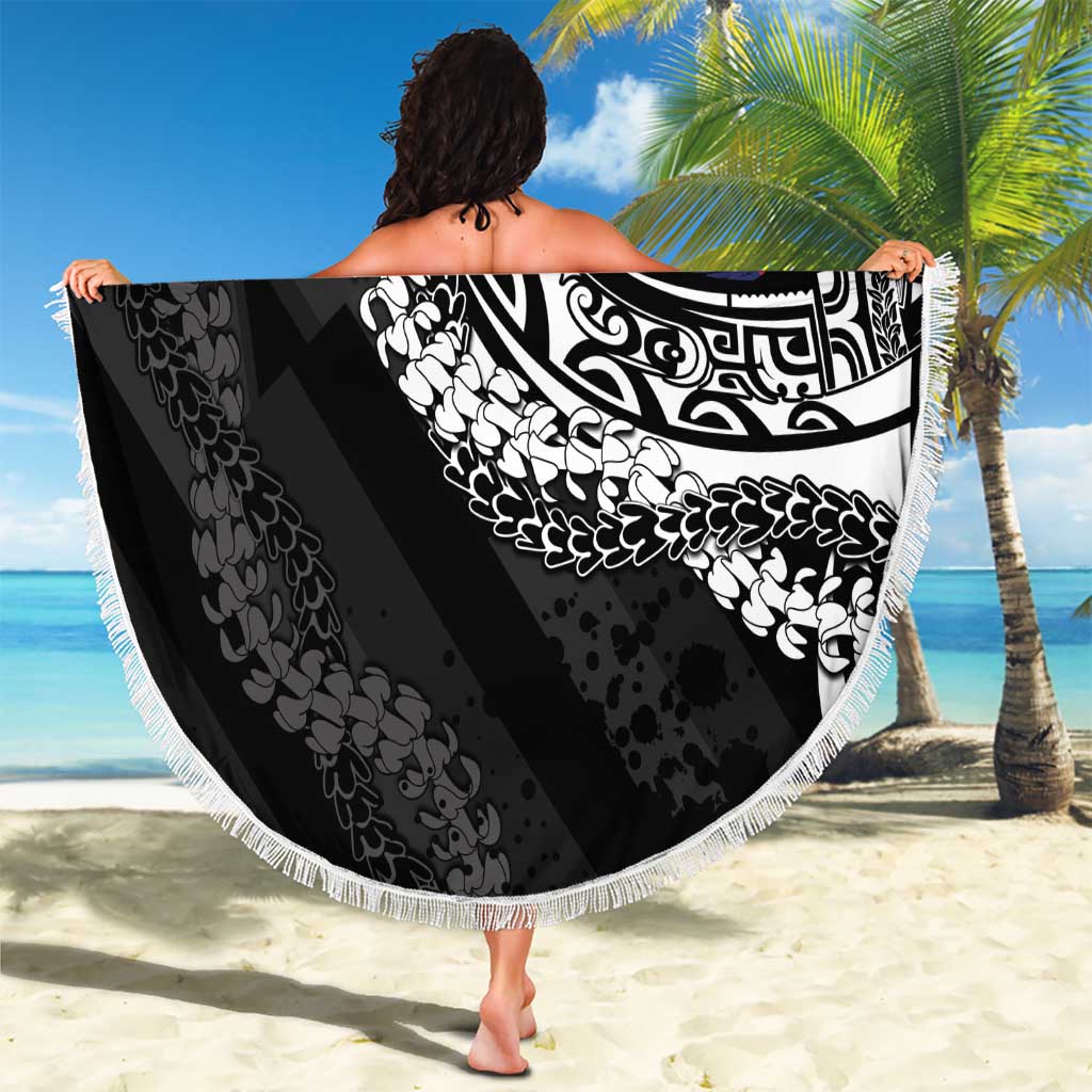 Hawaii Flag Day Beach Blanket Hawaiian Maile Lei LT05 - Polynesian Pride