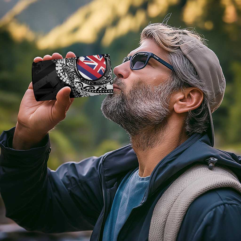 Hawaii Flag Day 4 in 1 Can Cooler Tumbler Hawaiian Maile Lei