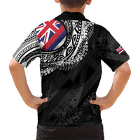 Hawaii Flag Day Family Matching Short Sleeve Bodycon Dress and Hawaiian Shirt Hawaiian Maile Lei