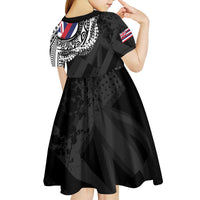Hawaii Flag Day Kid Short Sleeve Dress Hawaiian Maile Lei LT05 - Polynesian Pride