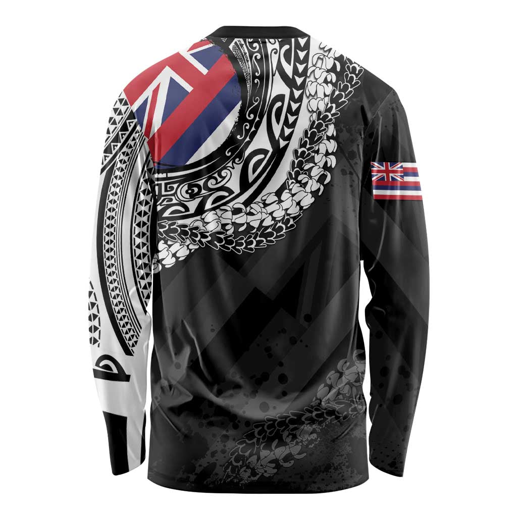 Hawaii Flag Day Long Sleeve Shirt Hawaiian Maile Lei