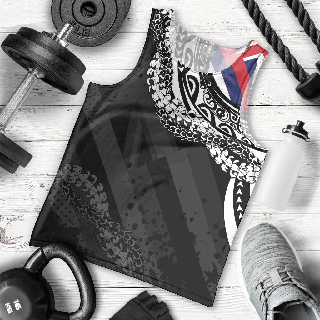 Hawaii Flag Day Men Tank Top Hawaiian Maile Lei LT05 - Polynesian Pride