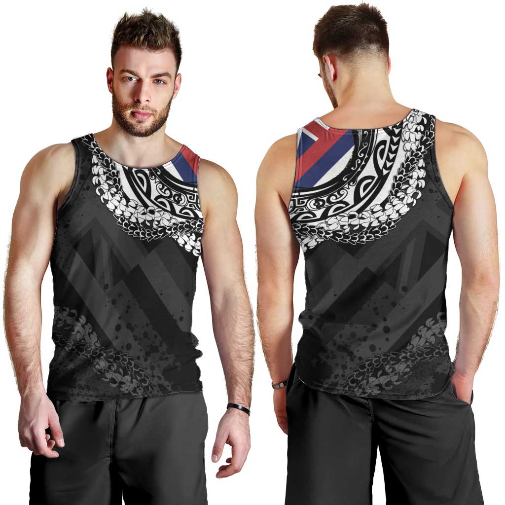 Hawaii Flag Day Men Tank Top Hawaiian Maile Lei LT05 - Polynesian Pride