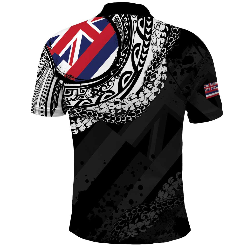 Hawaii Flag Day Polo Shirt Hawaiian Maile Lei