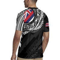 Hawaii Flag Day Rugby Jersey Hawaiian Maile Lei LT05 - Polynesian Pride