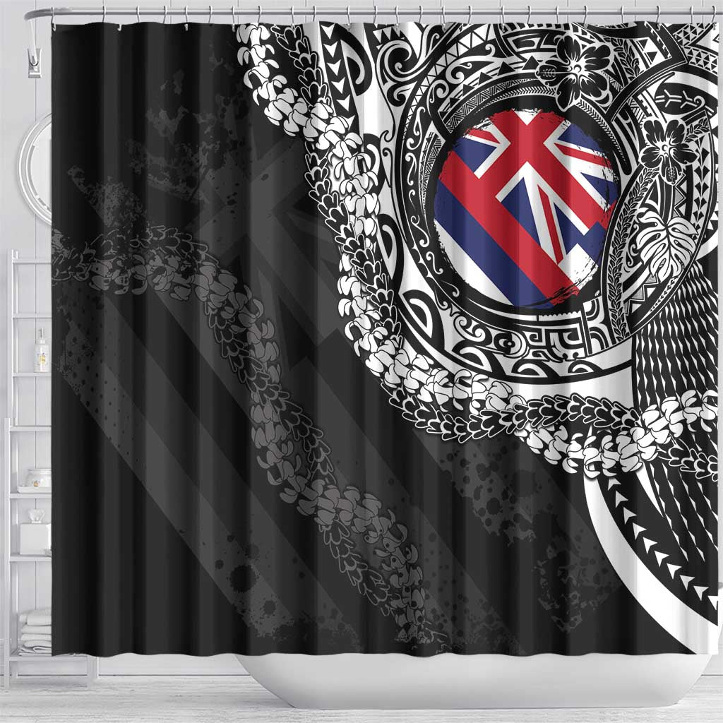 Hawaii Flag Day Shower Curtain Hawaiian Maile Lei