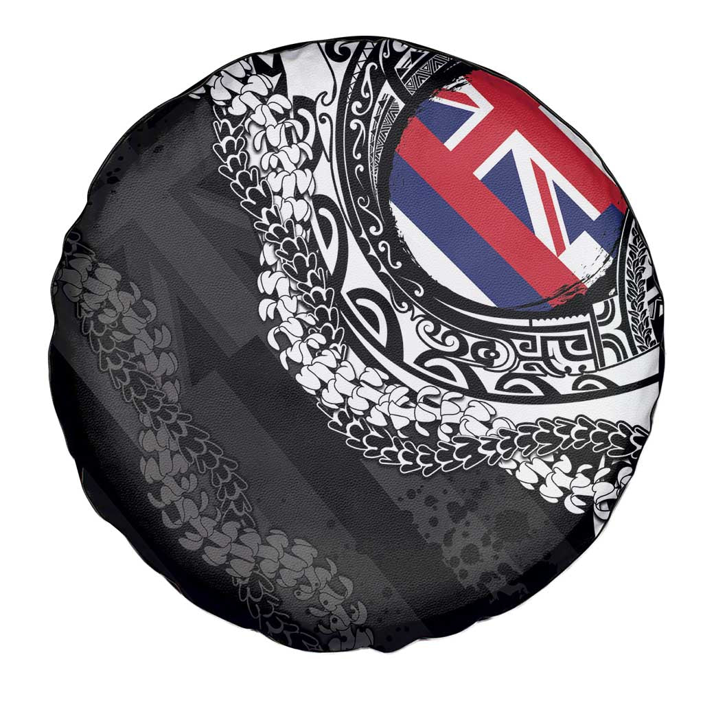 Hawaii Flag Day Spare Tire Cover Hawaiian Maile Lei