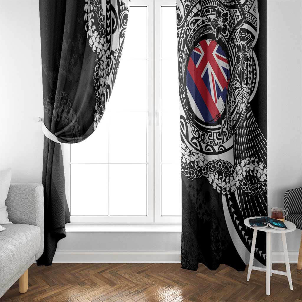 Hawaii Flag Day Window Curtain Hawaiian Maile Lei