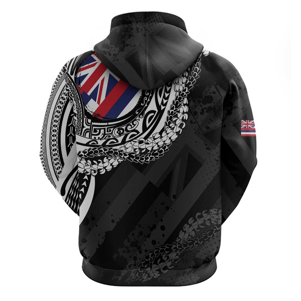 Hawaii Flag Day Zip Hoodie Hawaiian Maile Lei