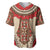 Samoa Language Week Baseball Jersey Samoan Motif With Red Hibiscus