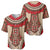 Samoa Language Week Baseball Jersey Samoan Motif With Red Hibiscus