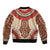 Samoa Language Week Bomber Jacket Samoan Motif With Red Hibiscus