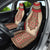 Samoa Language Week Car Seat Cover Samoan Motif With Red Hibiscus