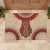 Samoa Language Week Rubber Doormat Samoan Motif With Red Hibiscus