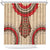 Samoa Language Week Shower Curtain Samoan Motif With Red Hibiscus