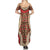 Samoa Language Week Summer Maxi Dress Samoan Motif With Red Hibiscus