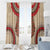 Samoa Language Week Window Curtain Samoan Motif With Red Hibiscus