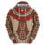 Samoa Language Week Zip Hoodie Samoan Motif With Red Hibiscus