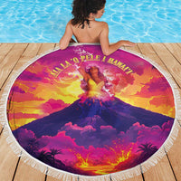 Hawaii Kilauea Volcano Beach Blanket There Is Pele Goddess Of The Volcano LT05 - Polynesian Pride