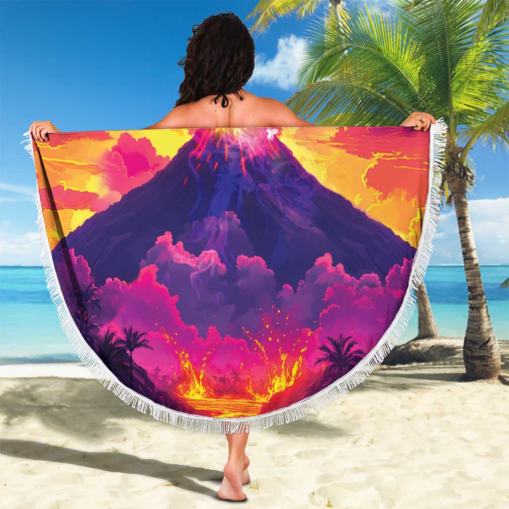 Hawaii Kilauea Volcano Beach Blanket There Is Pele Goddess Of The Volcano LT05 - Polynesian Pride
