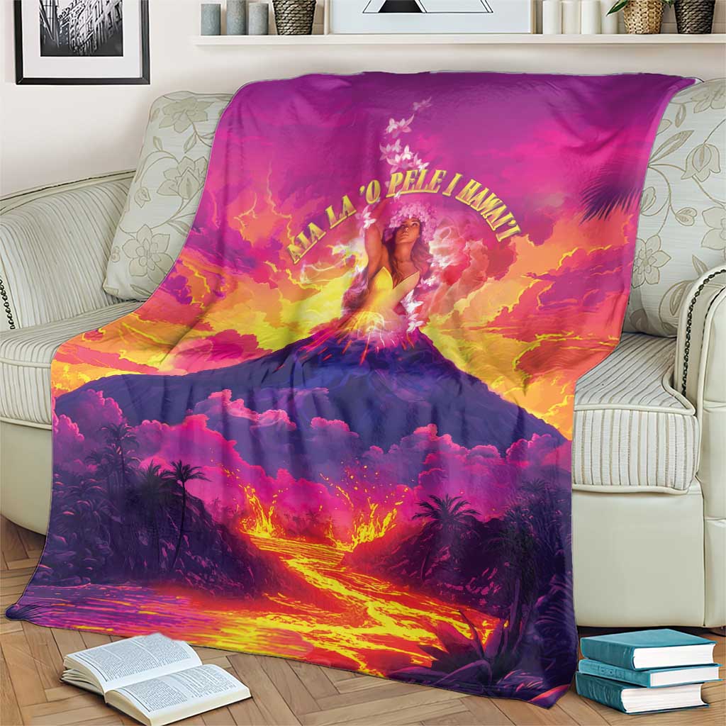 Hawaii Kilauea Volcano Blanket There Is Pele Goddess Of The Volcano - Polynesian Pride