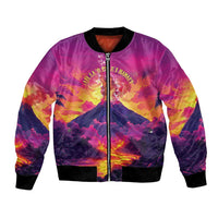 Hawaii Kilauea Volcano Bomber Jacket There Is Pele Goddess Of The Volcano - Polynesian Pride