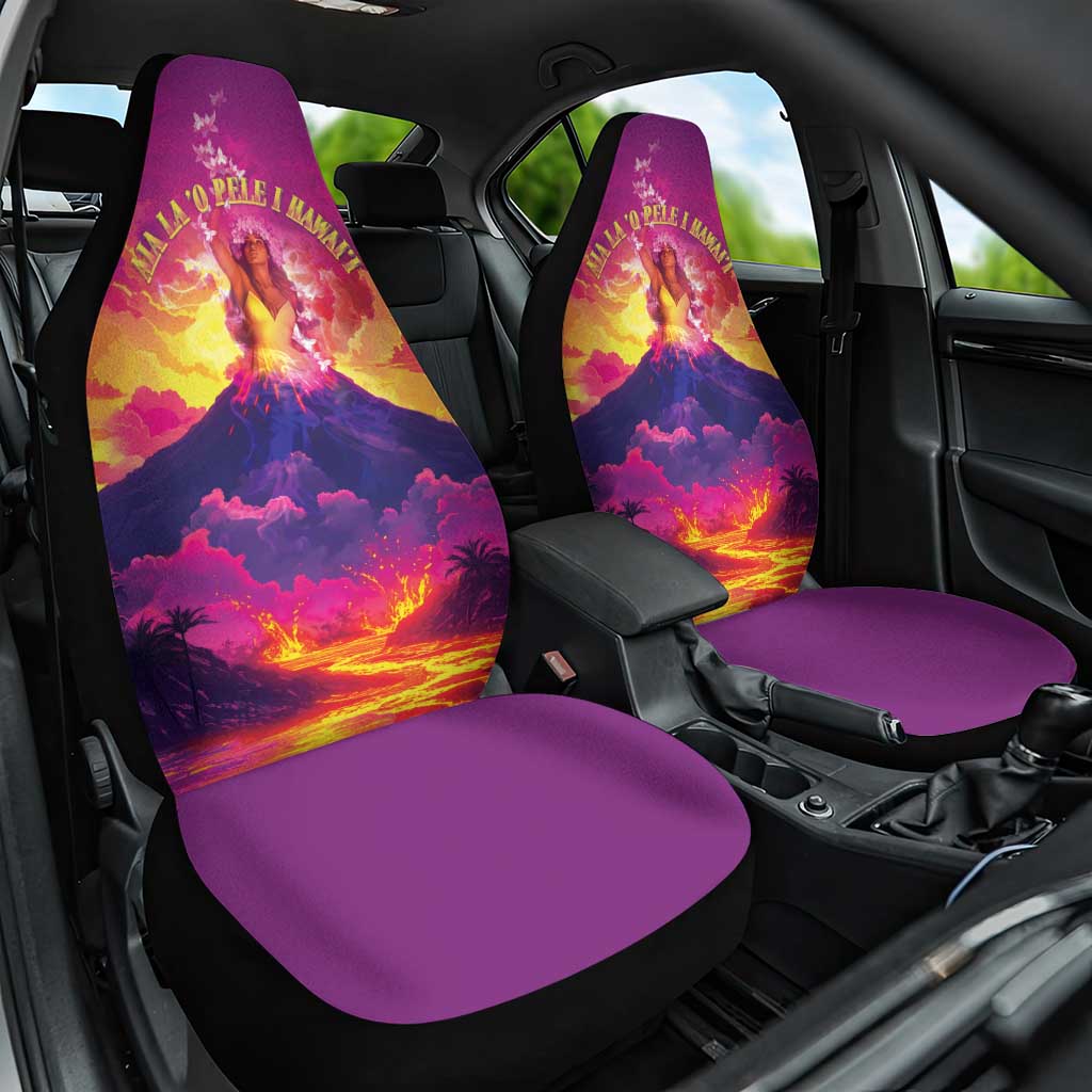 Hawaii Kilauea Volcano Car Seat Cover There Is Pele Goddess Of The Volcano - Polynesian Pride