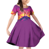 Hawaii Kilauea Volcano Family Matching Off Shoulder Short Dress and Hawaiian Shirt There Is Pele Goddess Of The Volcano - Polynesian Pride