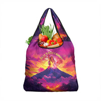 Hawaii Kilauea Volcano Grocery Bag There Is Pele Goddess Of The Volcano LT05 1-pack One Size Purple - Polynesian Pride