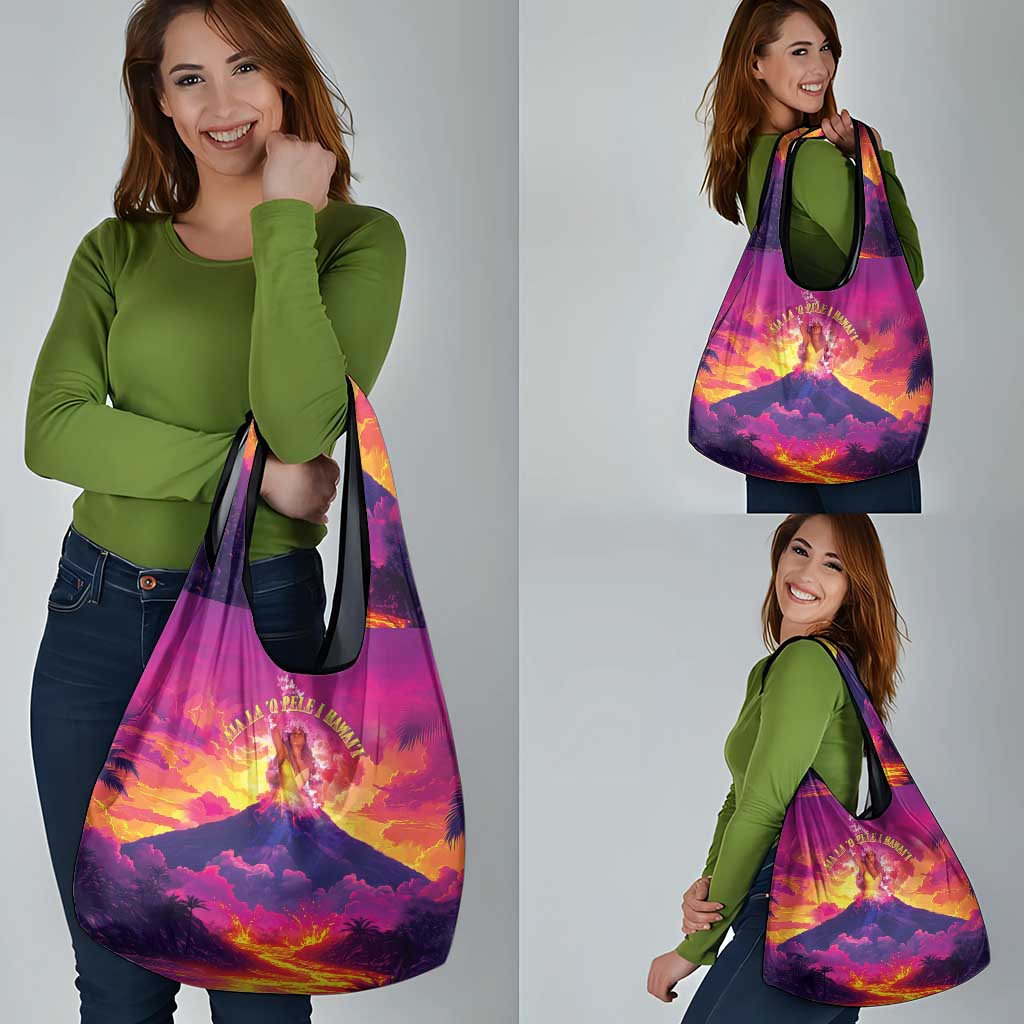 Hawaii Kilauea Volcano Grocery Bag There Is Pele Goddess Of The Volcano LT05 - Polynesian Pride