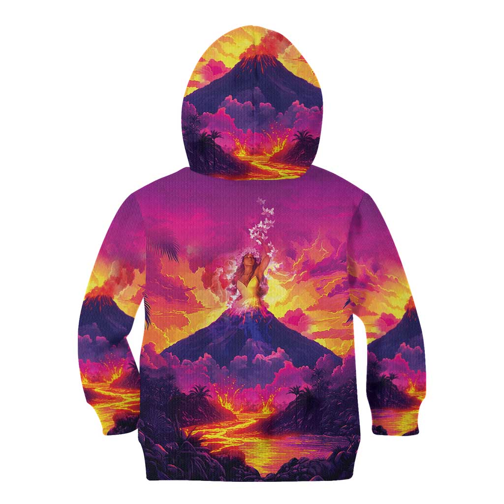 Hawaii Kilauea Volcano Kid Hoodie There Is Pele Goddess Of The Volcano - Polynesian Pride