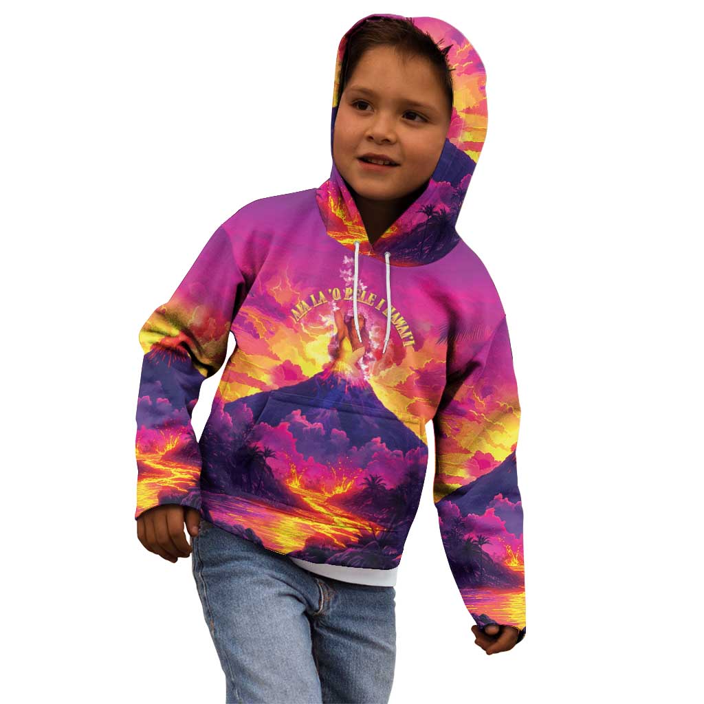 Hawaii Kilauea Volcano Kid Hoodie There Is Pele Goddess Of The Volcano - Polynesian Pride