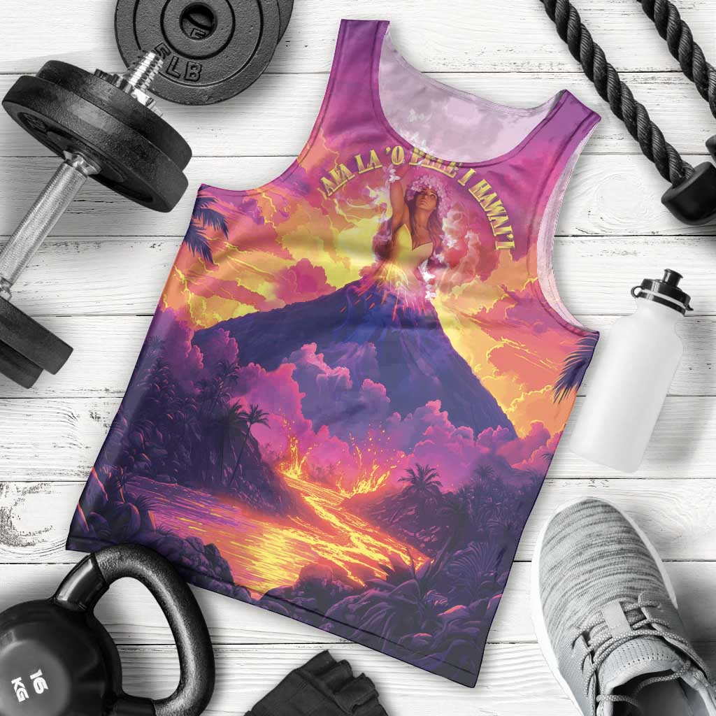 Hawaii Kilauea Volcano Men Tank Top There Is Pele Goddess Of The Volcano LT05 - Polynesian Pride