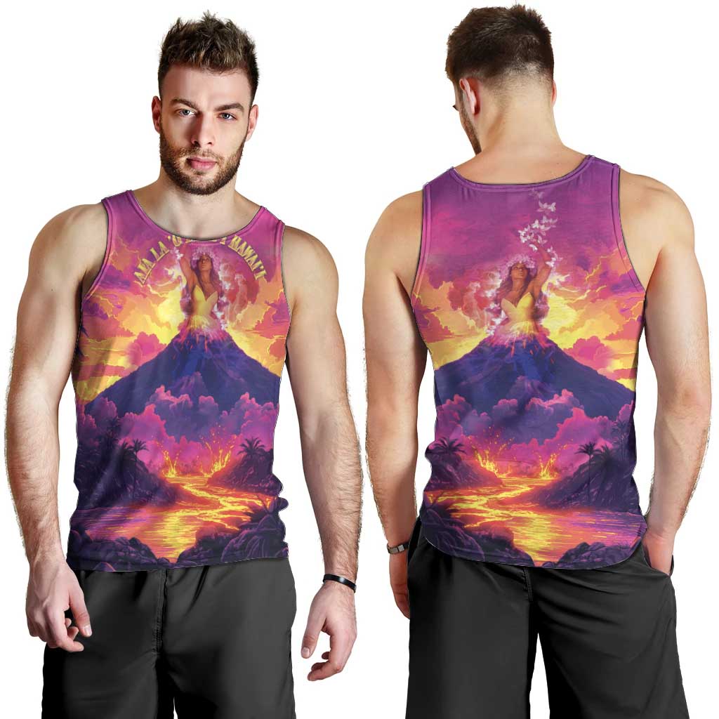 Hawaii Kilauea Volcano Men Tank Top There Is Pele Goddess Of The Volcano LT05 - Polynesian Pride