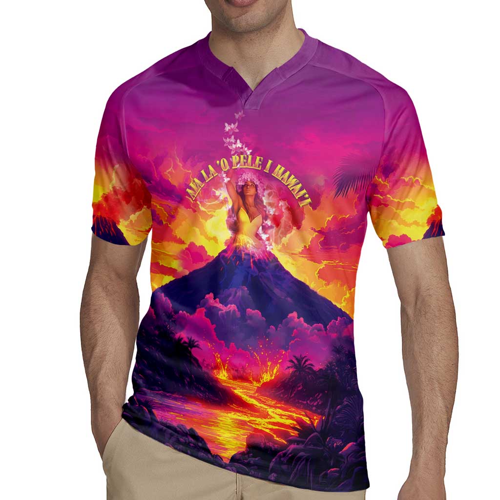 Hawaii Kilauea Volcano Rugby Jersey There Is Pele Goddess Of The Volcano LT05 - Polynesian Pride