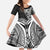 Hibiscus With Black Austronesian Tattoo Pattern Family Matching Summer Maxi Dress and Hawaiian Shirt - Polynesian Pride
