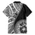 Hibiscus With Black Austronesian Tattoo Pattern Family Matching Summer Maxi Dress and Hawaiian Shirt - Polynesian Pride