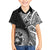 Hibiscus With Black Austronesian Tattoo Pattern Family Matching Summer Maxi Dress and Hawaiian Shirt - Polynesian Pride