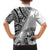 Hibiscus With White Austronesian Tattoo Pattern Family Matching Summer Maxi Dress and Hawaiian Shirt - Polynesian Pride