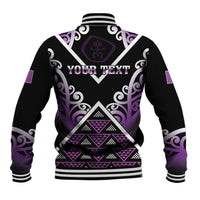 Personalised Aotearoa Moriori Baseball Jacket Maori Pattern New Zealand LT05 - Polynesian Pride