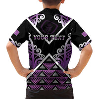 Personalised Aotearoa Moriori Family Matching Off Shoulder Maxi Dress and Hawaiian Shirt Maori Pattern New Zealand - Polynesian Pride