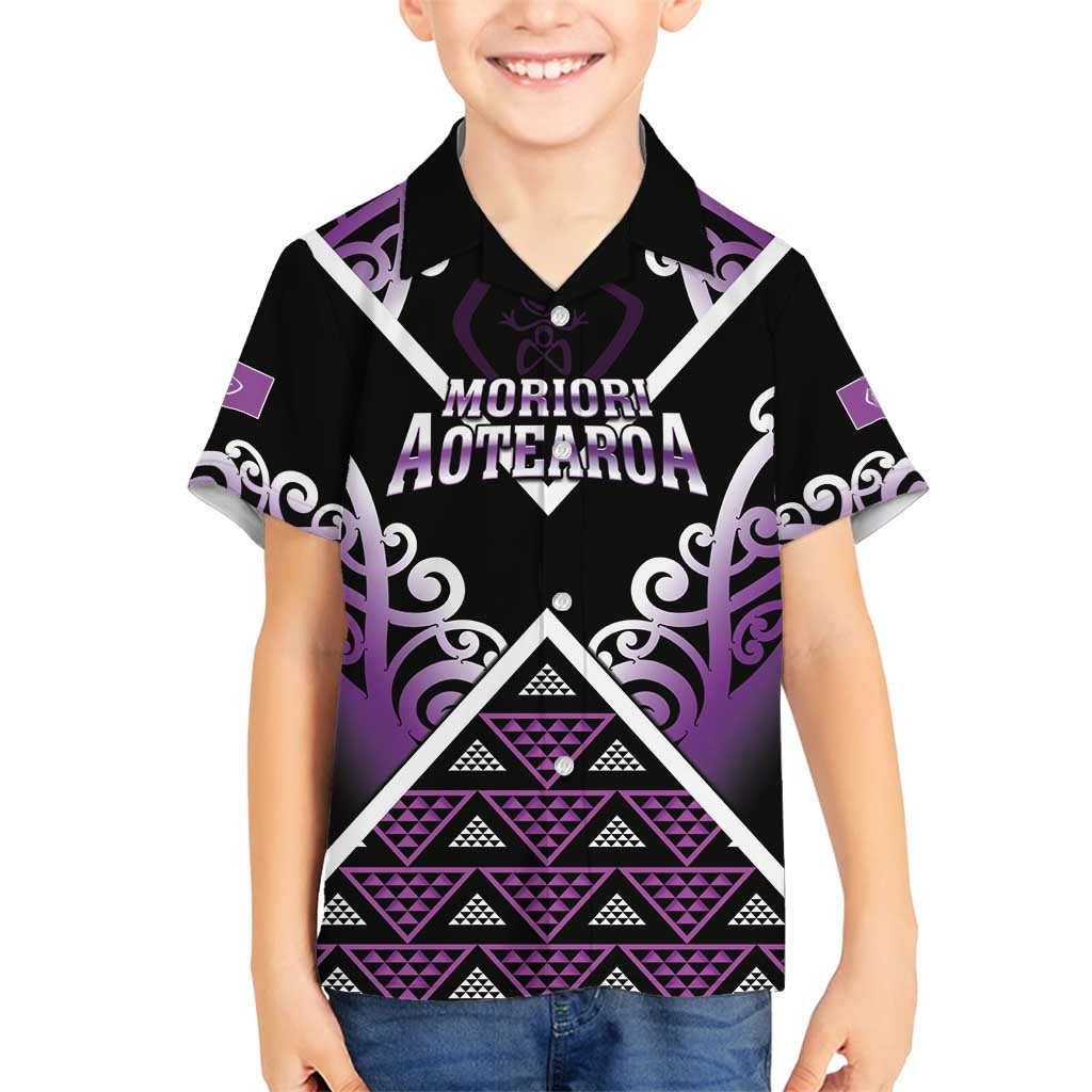 Personalised Aotearoa Moriori Family Matching Off Shoulder Maxi Dress and Hawaiian Shirt Maori Pattern New Zealand - Polynesian Pride