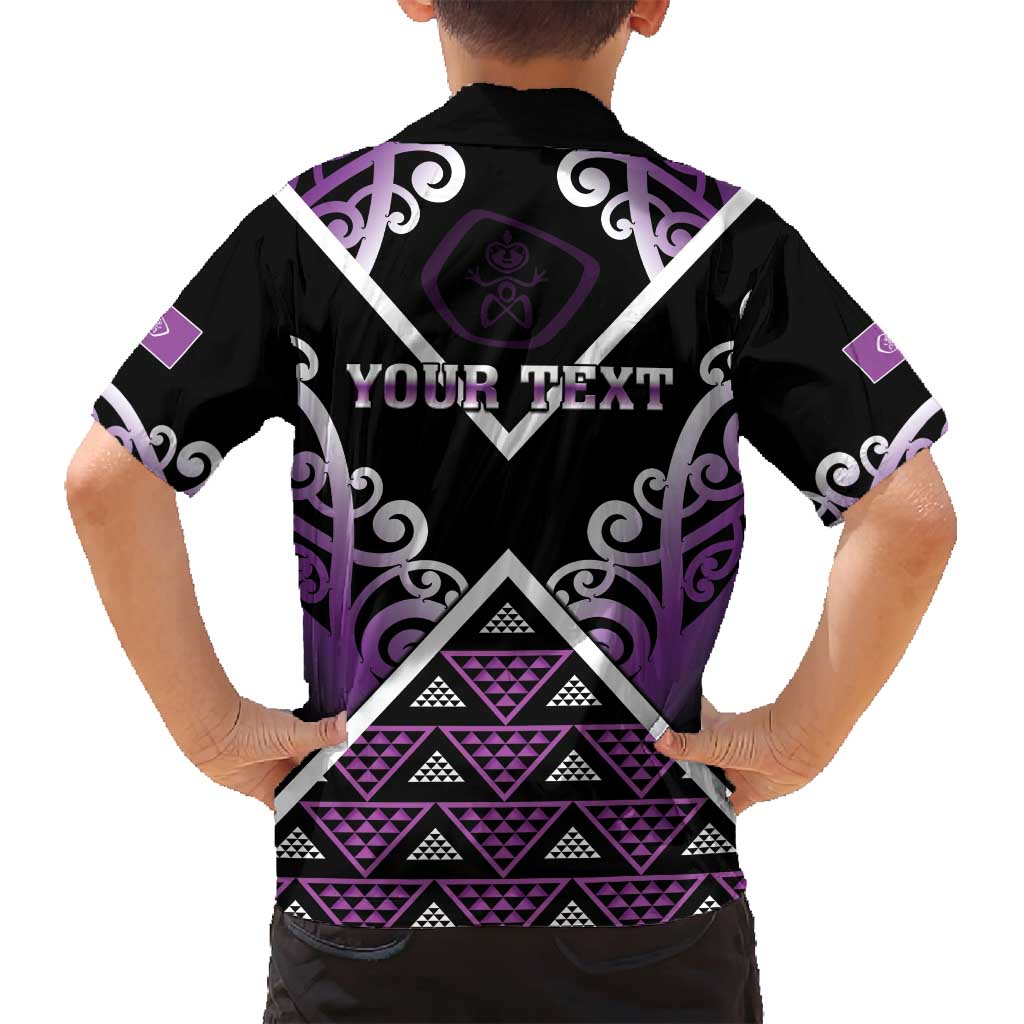 Personalised Aotearoa Moriori Family Matching Tank Maxi Dress and Hawaiian Shirt Maori Pattern New Zealand LT05 - Polynesian Pride