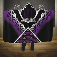 Aotearoa Moriori Hooded Blanket Maori Pattern New Zealand - Polynesian Pride